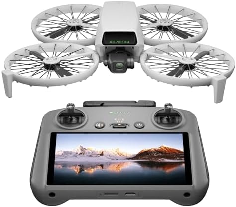 DJI Flip With RC 2 Screen Remote Controller, Follow Me Drone With 4K UHD Camera for Adults, Under 249 g, 3-Axis Gimbal Stabilization, 44000ft/13km Video Transmission, Palm Takeoff, 31-Min Flight Time