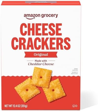 Amazon Grocery, Original Cheese Crackers, 12.4 Oz (Previously Happy Belly, Packaging May Vary)