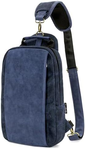 ecosmile Canvas Messenger Bag Sling Bag Crossbody Shoulder Bag for Men Women Travel Work Satchel Bags