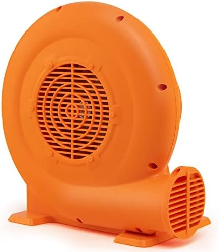 Costzon Air Blower, 1.0HP Blower for Bounce House with 25FT SJTW Wire & Stakes, GFCI Plug, ETL, 750W, Perfect for Inflatable Bouncer Blower Orange, IPX4 Air Blower for Inflatables