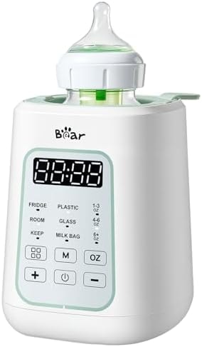 Bear Baby Bottle Warmer, Fast Warming Breast Milk Formula, Green