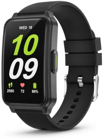 Fitness Tracker (Answer/Make Call)，Smart Watch 24/7 Heart Rate Spo2 Blood Oxygen Monitor Sleep Tracker, 120 Sports Modes Pedometer Calorie Step Tracker, Waterproof Activity Tracker for Women Men Black