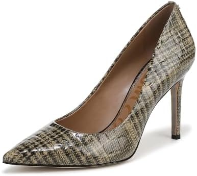 Sam Edelman Women's Hazel Pump, Khaki Plaid Multi, 6