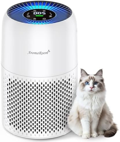 AromaRoom Pet Air Purifier Activated Carbon, Traps Pet Odors Hair