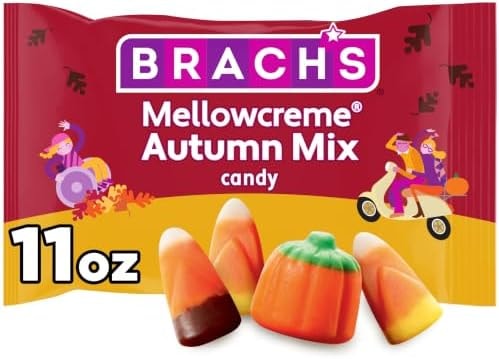 Brach's Mellowcreme Autumn Mix Candy, Halloween Candy, Fall Treats, 11 Ounce Bag