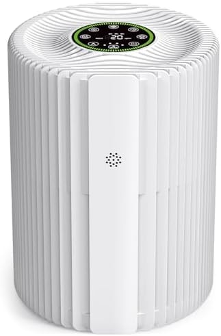 VOOPNU DH-JHD07 Air Purifier, 1095 Sq.Ft with High Efficiency Filter, White