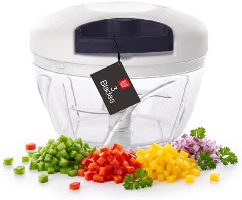 Cook Prep Eat Pull String Food Chopper, 500 mL Manual Vegetable Cutter