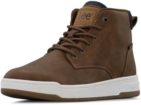 Lee Men's Spencer Sneaker Boot, British Tan/Navy Denim, 12 M