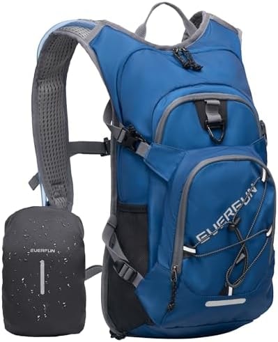 EVERFUN 18L Hiking Hydration Backpack with 2L Water Bladder and Rain Cover