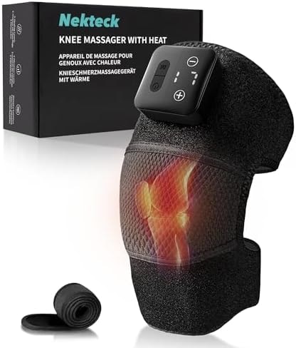 Nekteck Knee Massager with Heat & Vibration for Pain Relief