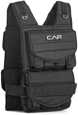 CAP 40lb Adjustable Weighted Vest for Men and Women, Strength Training