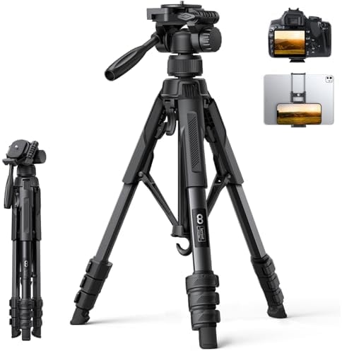 Lamicall 67" Camera Tripod with Rapid Leg Deployment for Video Photo Vlog