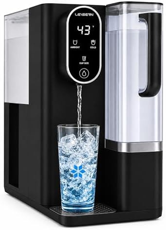 Leysern Cold Countertop Reverse Osmosis Water Filter, No Installation