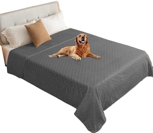 Waterproof Dog Blanket, Soft Reversible Throw for Couch & Bed Protection