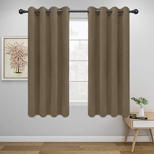 Easy-Going Thermal Grommet Blackout Curtains, 2 Panels 52x46 in, Natural