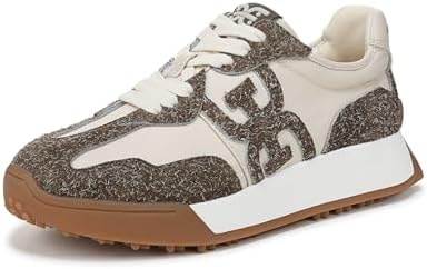 Sam Edelman Women's Langley Sneaker Taupe/Off White 6 M