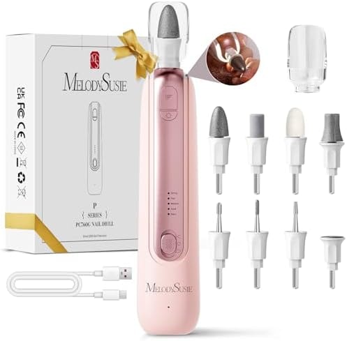 MelodySusie Anti-Dust Pedicure Nail Drill PC760G for Thick Toenail Filing