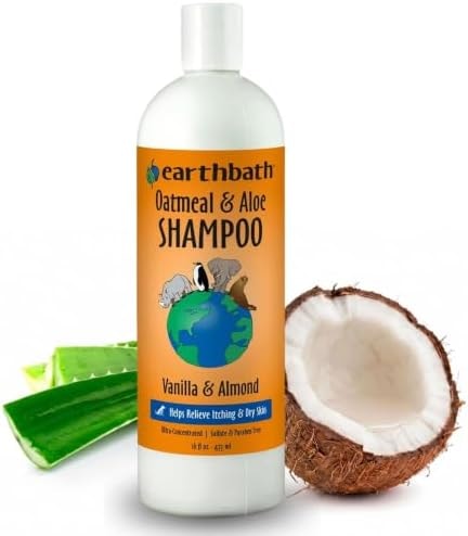 earthbath Oatmeal & Aloe Dog Shampoo, Itchy, Dog Wash, 16 Oz (1 Pack)