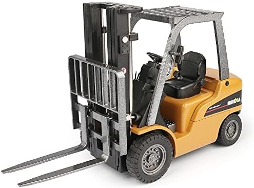 duturpo 1/50 Scale Diecast Forklift Truck Toys, High Detail Metal Construction Vehicles Model Toy for Kids (Forklift)