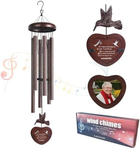 32-Inch Memorial Wind Chimes for Loss of Loved One – A Graceful Set of Sympathy Wind Chimes with S-Hook for Easy Hanging, Perfect As A Garden Decor Sympathy Gifts for Loss of Loved One.