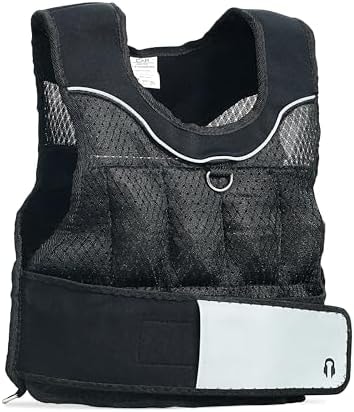 CAP Barbell (HHWV-CB020C) Adjustable Weighted Vest, 20-Pound,20 Pound, Black