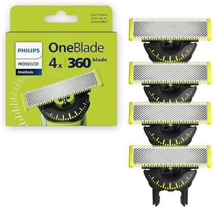 Philips Norelco OneBlade 360 Replacement Blades, 4 Pack