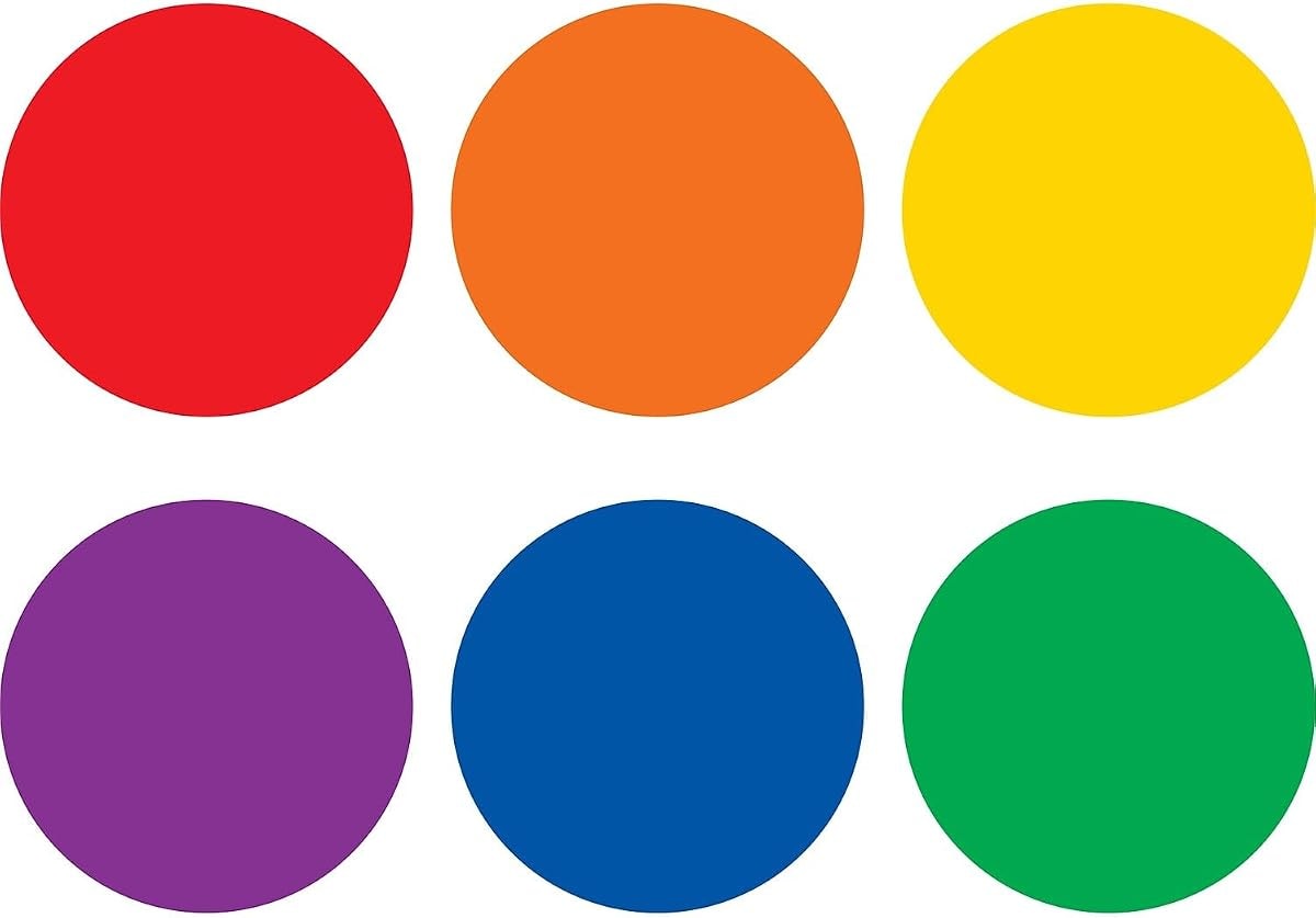 Teacher Created Resources Spot On Floor Markers: Colorful Circles - 4'' (TCR77544)