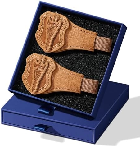 2 Pcs Leather Magnetic Bookmarks for Men,Vintage Sword and Dragon Pattern, PU Leather Bookmark, Gift Box Included