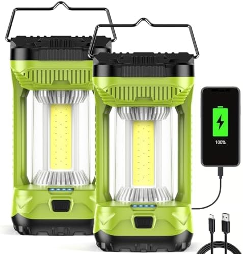 AlpsWolf Camping Lantern Rechargeable, 4000LM LED Lanterns for Power Outages, 4600mAh Super Bright Portabl Lantern & Lights for Emergency, Hurricane, Camping