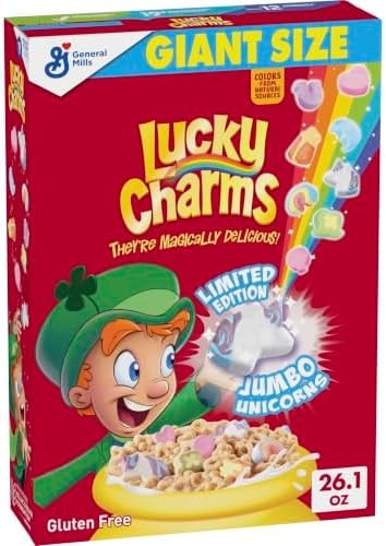 Lucky Charms Gluten Free Cereal with Marshmallows, Giant Size, 26.1 oz