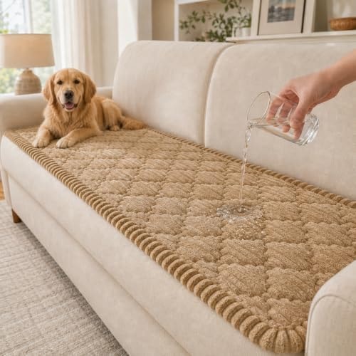 NILUOH Couch Cover for Dogs, Water Resistant Non Slip Sofa Protector