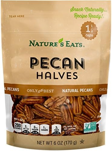 Nature's Eats Pecan Halves, 6 Ounce