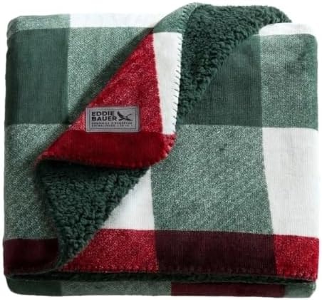 Eddie Bauer - Soft Reversible Throw Blanket for Bed & Couch, 50 x 70
