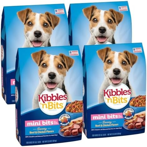 Kibbles 'n Bits Mini Bits Small Breed Dry Dog Food, 3.5 lb. Bag