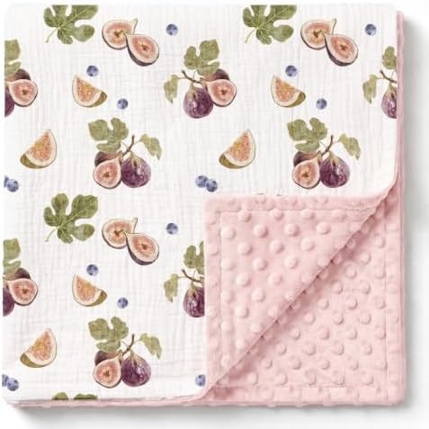 GLLQUEN BABY Muslin Baby Blankets for Boys & Girls, 2-Layer Toddler Blanket