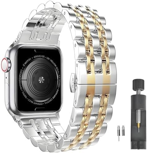 PUGO TOP Stainless Steel Band for Apple Watch Ultra 4-1 Series 12-1 SE