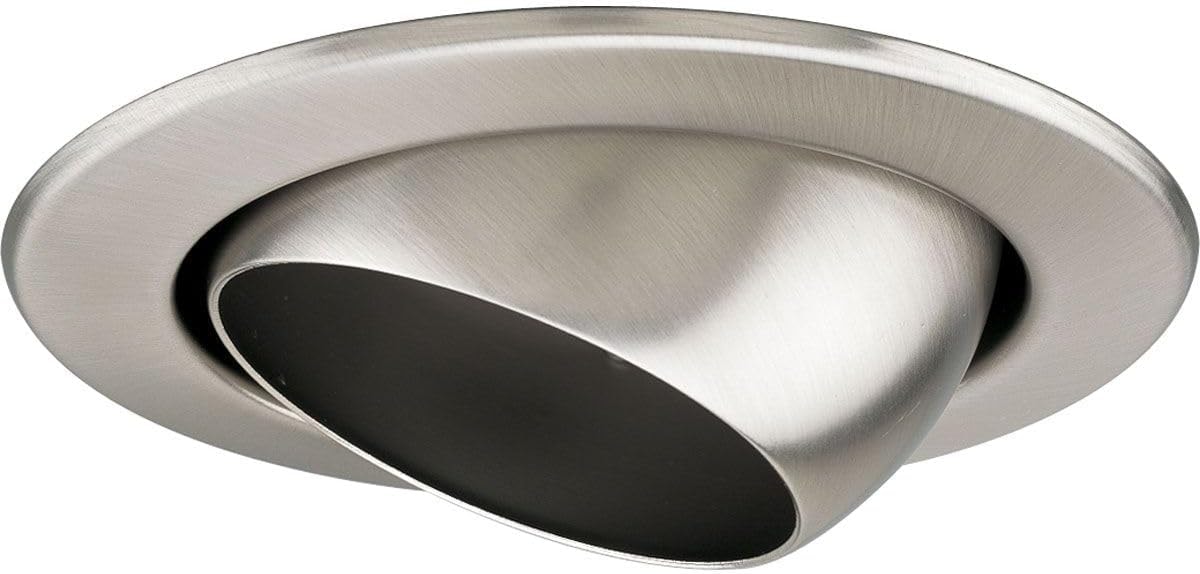 Progress Lighting P8046-09 Recessed-Trim, 5-Inch Diameter, Nickel, 1 Count (Pack of 1)