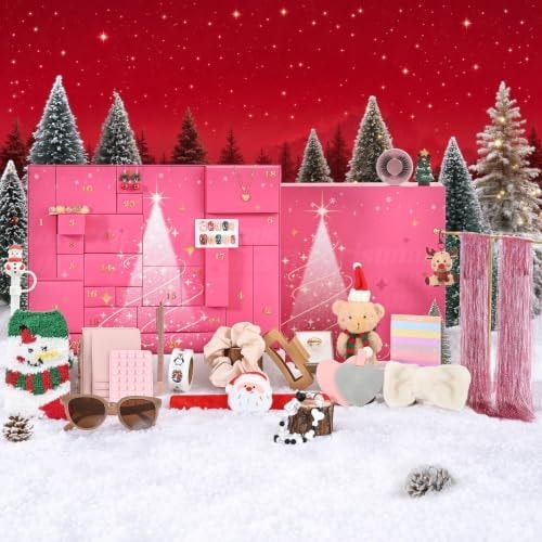 Bearhug 2026 Advent Calendar for Teen Girls & Women, 24 Beauty Gifts