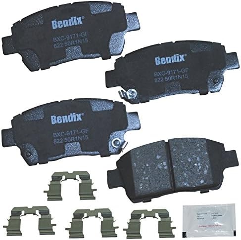 Bendix Priority1 CFC822 Ceramic Front Brake Pads for FAW F4 2008, F5 2009-2008, Scion iQ 2012, Toyota Celica 2000, Echo 2002-2001, MR2 Spyder 2001-2000, Prius 2002-2001