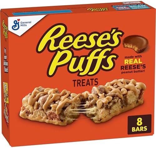 Reese's Puffs Peanut Butter & Cocoa Cereal Treat Bars, 8 ct, 6.8 oz