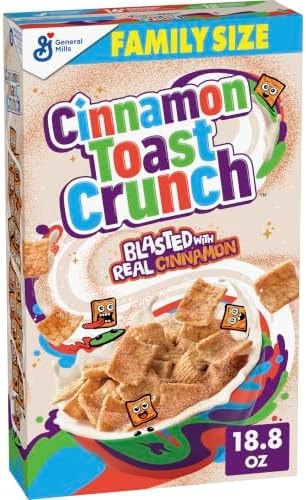 Cinnamon Toast Crunch Breakfast Cereal, Family Size, 18.8 oz