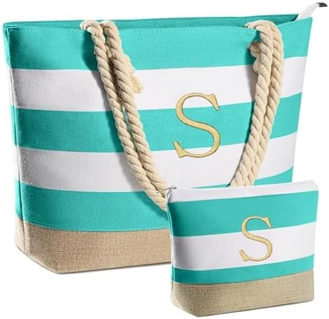 YOOLIFE Beach Bags for Women - Travel Canvas Beach Tote, Pool Waterproof Bag, Travel Essentials, Gifts for Women Birthday