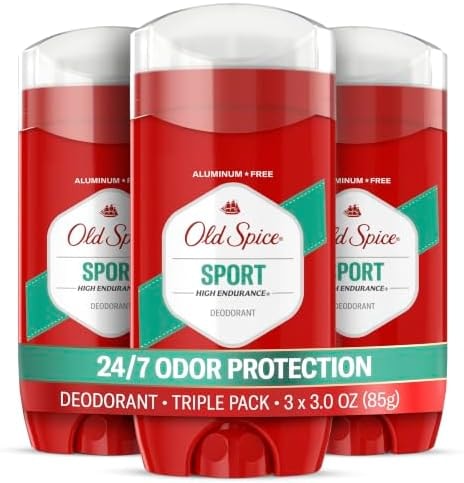Old Spice Deodorant for Men, Aluminum Free, Sport Scent, 3.0 oz Pack of 3