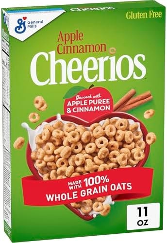 Cheerios Apple Cinnamon Cereal, Gluten Free, Whole Grain Oats, 11 oz