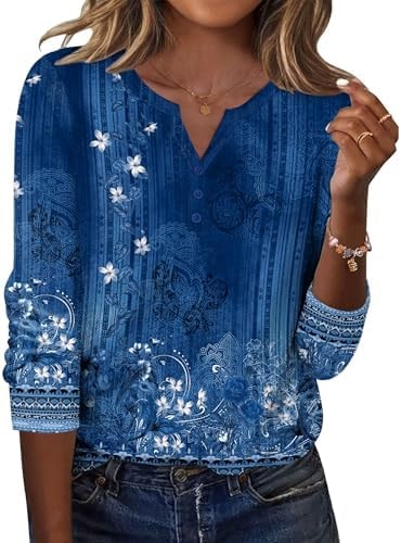 Zeagoo Women Blouses Cute Summer Tops Long Sleeve T Shirts Lightweight