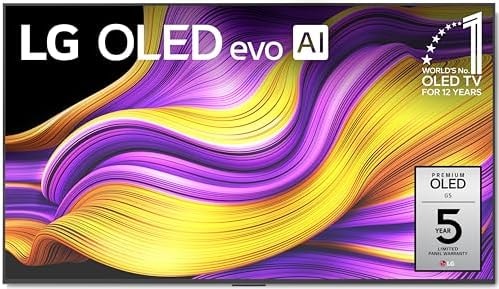 LG 55-Inch Class OLED evo AI Super Upscaling 4K G5 Series Smart TV w/Dolby Atmos & Vision, HDR10, Filmmaker Mode, Wow Orchestra, Alexa Built-in (OLED55G5WUA, 2025)