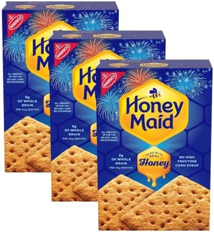 Honey Maid Graham Crackers, Gingerbread House Cookies, Original, 14.4 Oz (Pack of 3)