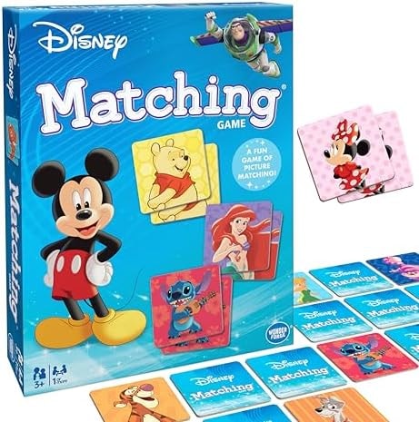 Wonder Forge Disney Matching Game - Fun Memory Game for Boys & Girls Ages 3 and Older - Featuring Classic Disney Characters - Preschool Learning Toy