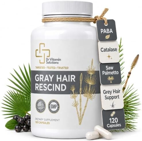 Gray Hair Rescind with Catalase, Anti Gray Hair Supplement for Men & Women