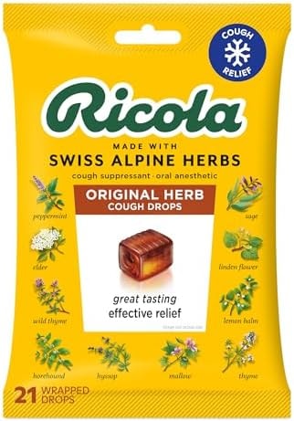 Ricola Cough Drops, Natural Herb , 21 Drops, 1 Count